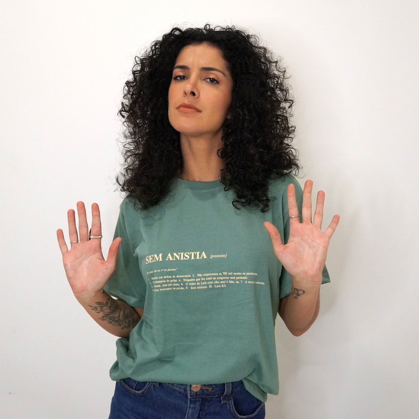 Camiseta UNISSEX Sem Anistia (EXCLUSIVO)