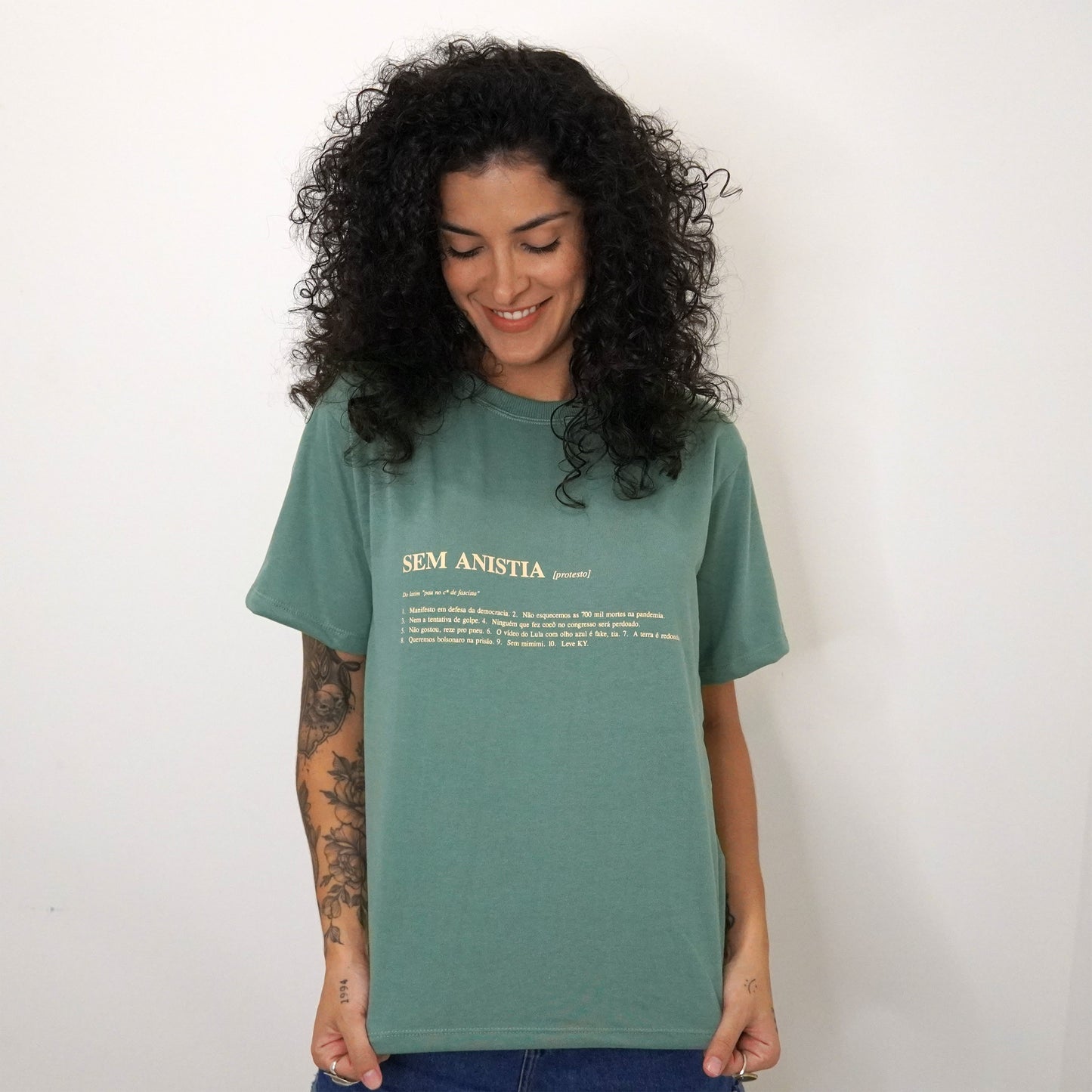 Camiseta UNISSEX Sem Anistia (EXCLUSIVO)