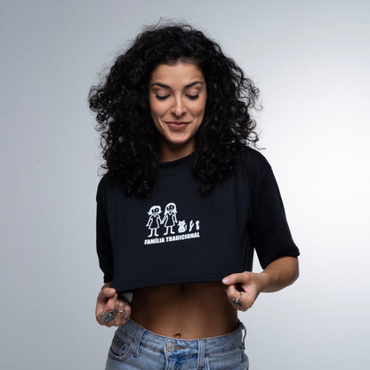 Cropped Oversized Família Tradicional