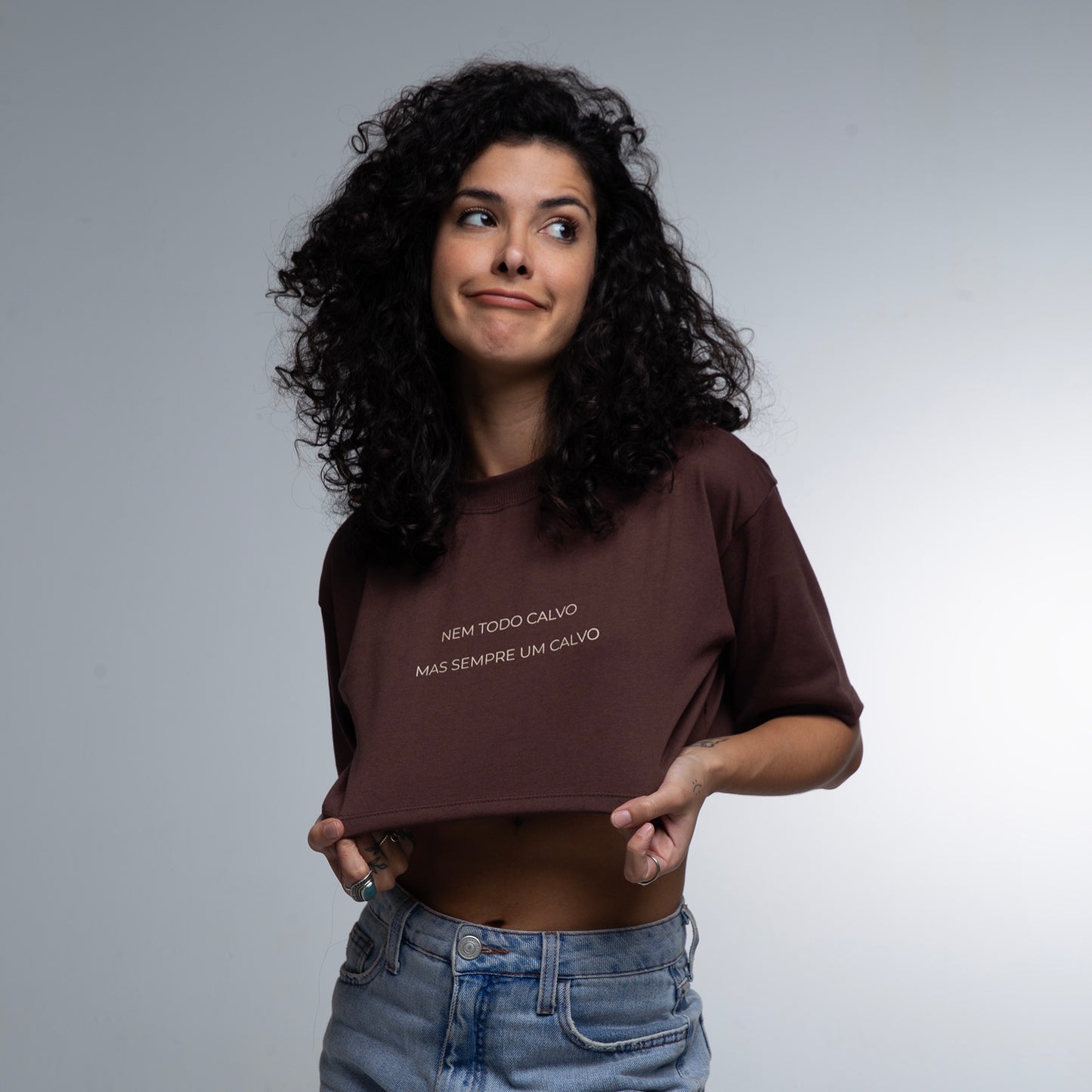 Cropped Oversized Nem Todo Calvo