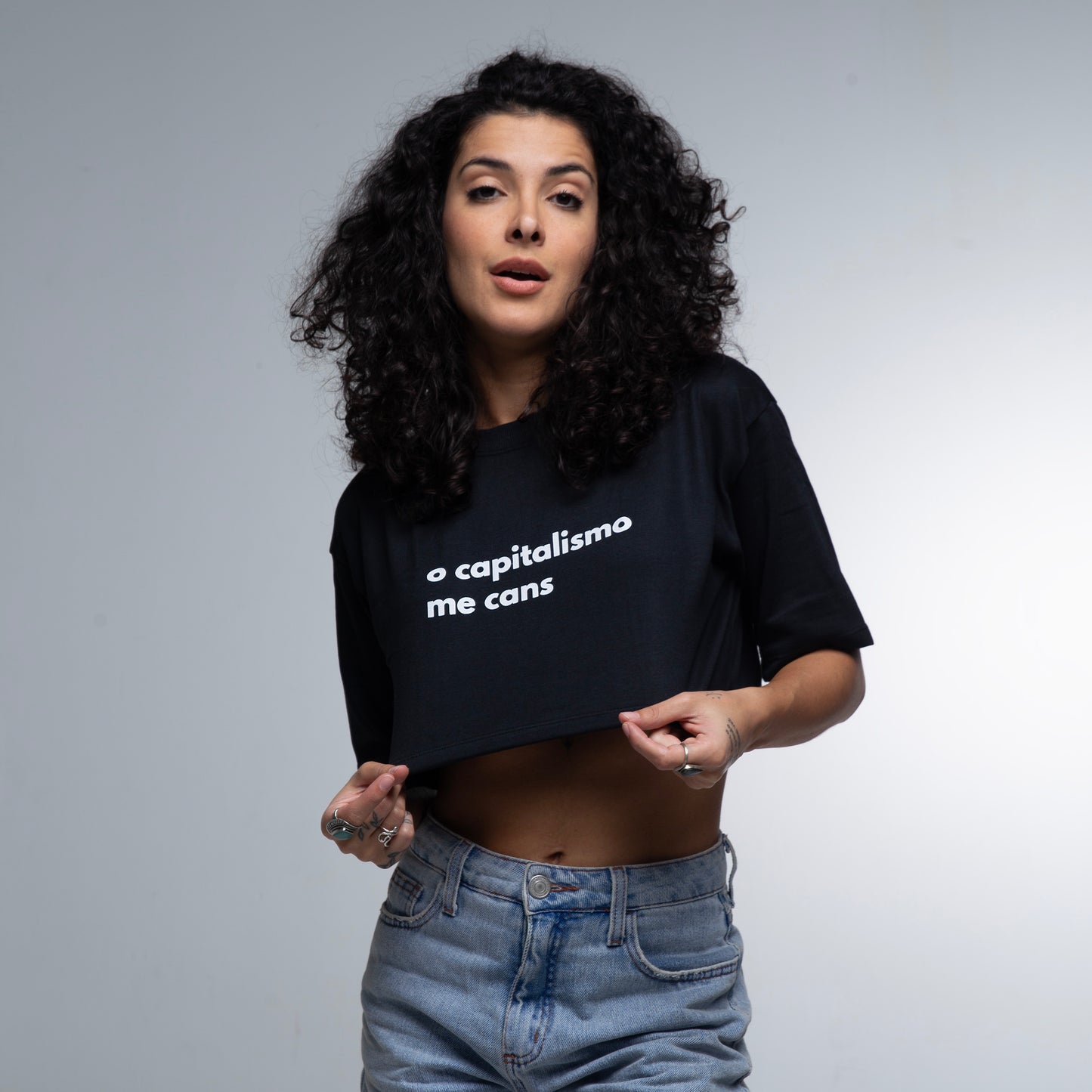 Cropped Oversized Capitalismo