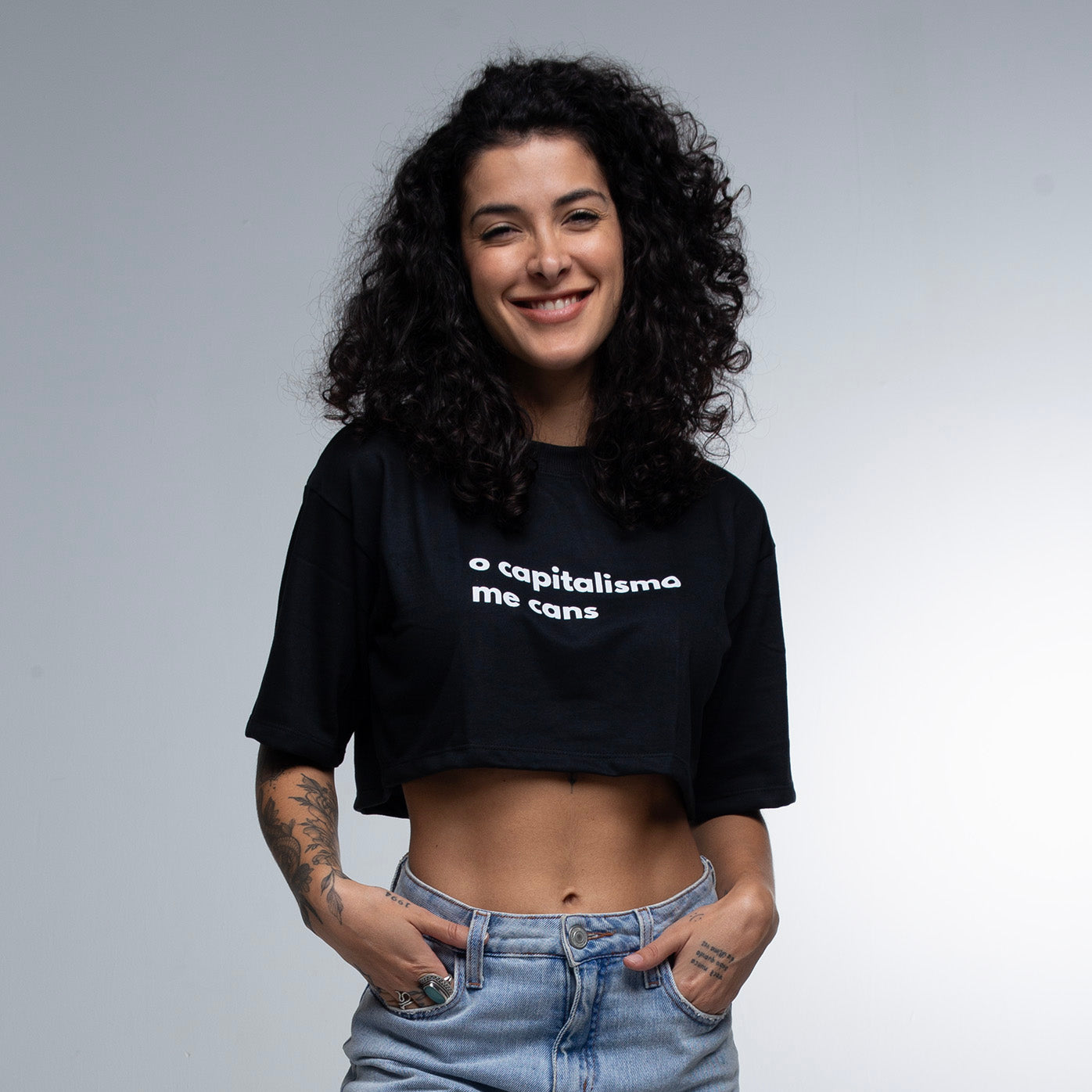 Cropped Oversized Capitalismo