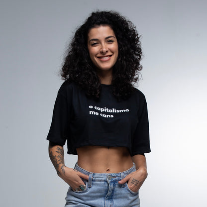 Cropped Oversized Capitalismo