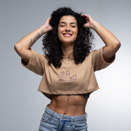 Cropped Oversized Família Tradicional