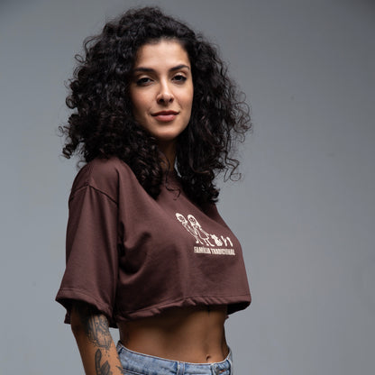 Cropped Oversized Família Tradicional