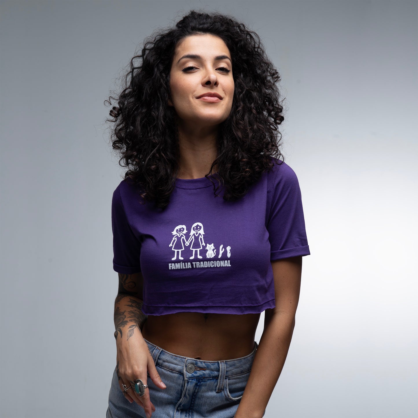 Cropped Slim Família Tradicional