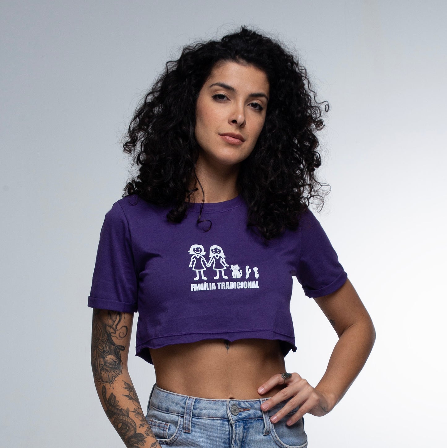 Cropped Slim Família Tradicional