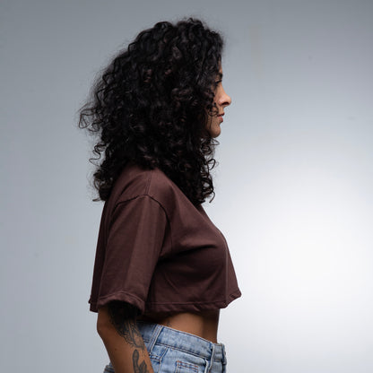 Cropped Oversized Monogamia Tô Fora!