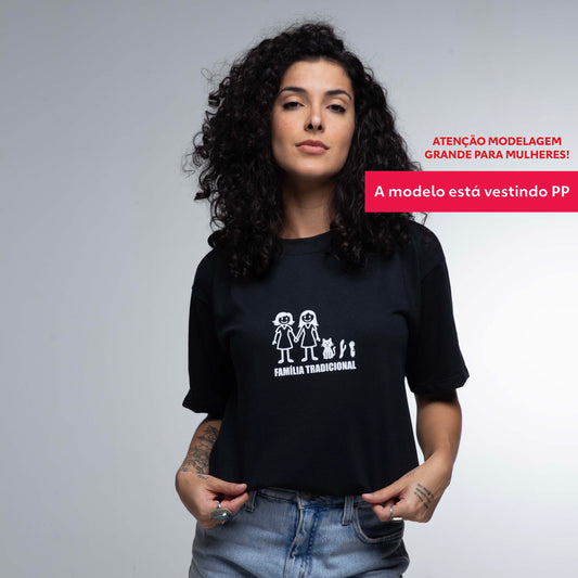 Camiseta Oversized Família tradicional