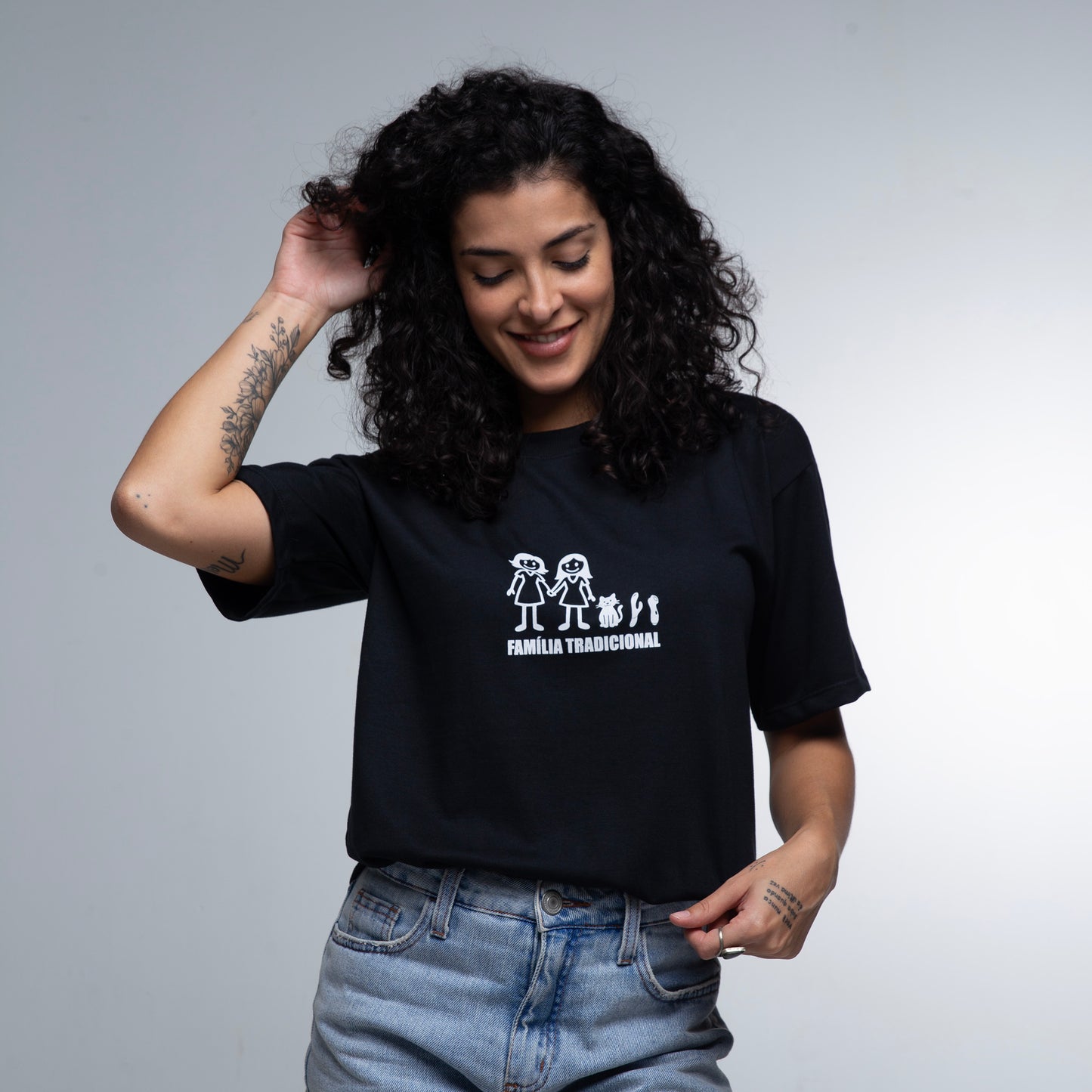 Camiseta Oversized Família tradicional