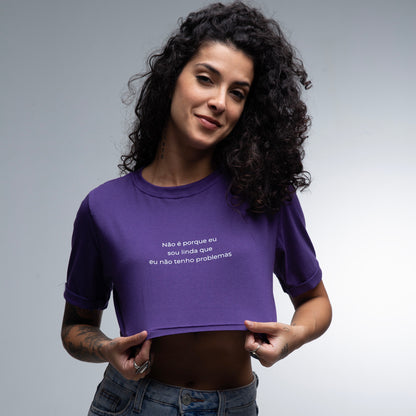 Cropped Slim Linda & Com Problemas