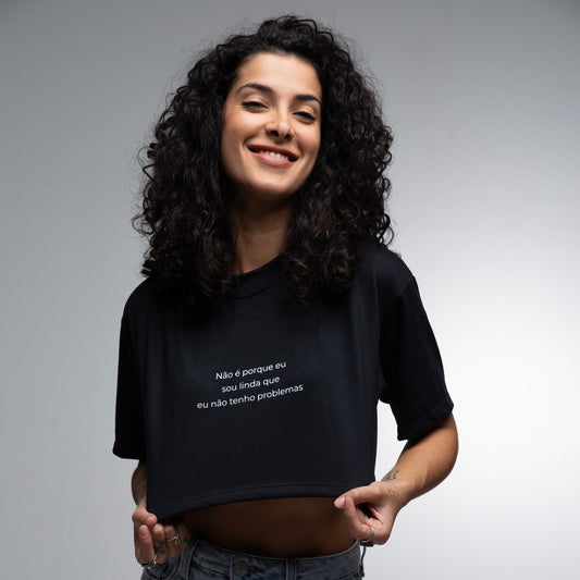 Cropped Oversized  Linda & Com Problemas