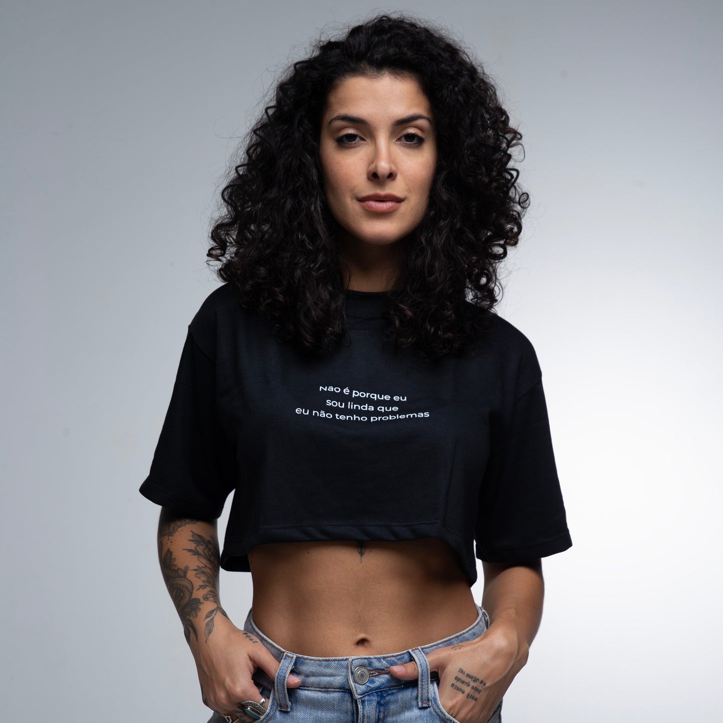 Cropped Oversized  Linda & Com Problemas