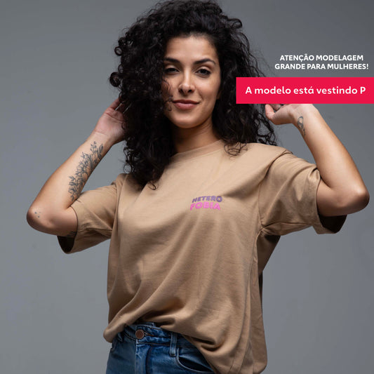 Camiseta UNISSEX Oversized Heterofobia