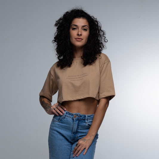Cropped Oversized Saudades Guerra