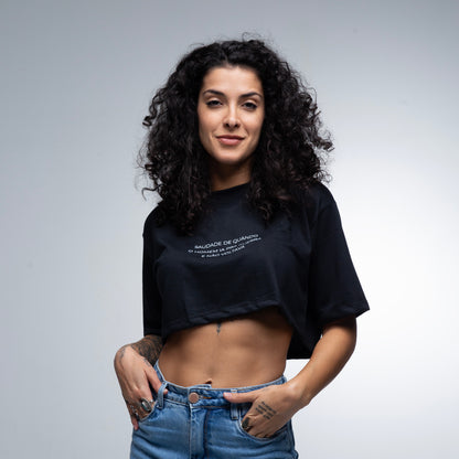 Cropped Oversized Saudades Guerra