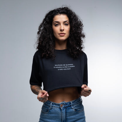 Cropped Oversized Saudades Guerra