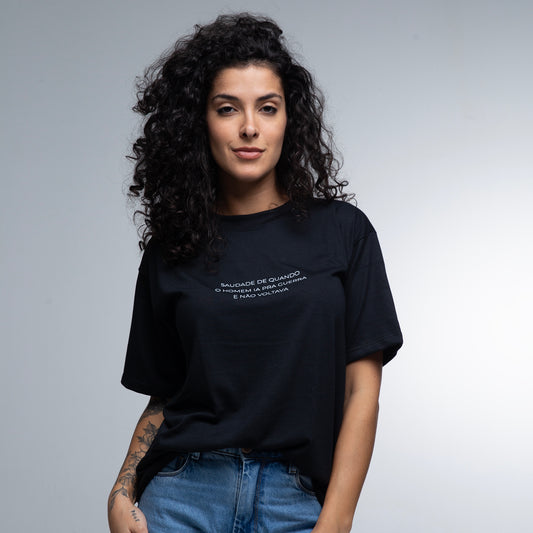 Camiseta Oversized Saudade Guerra