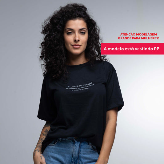 Camiseta Oversized Saudade Guerra