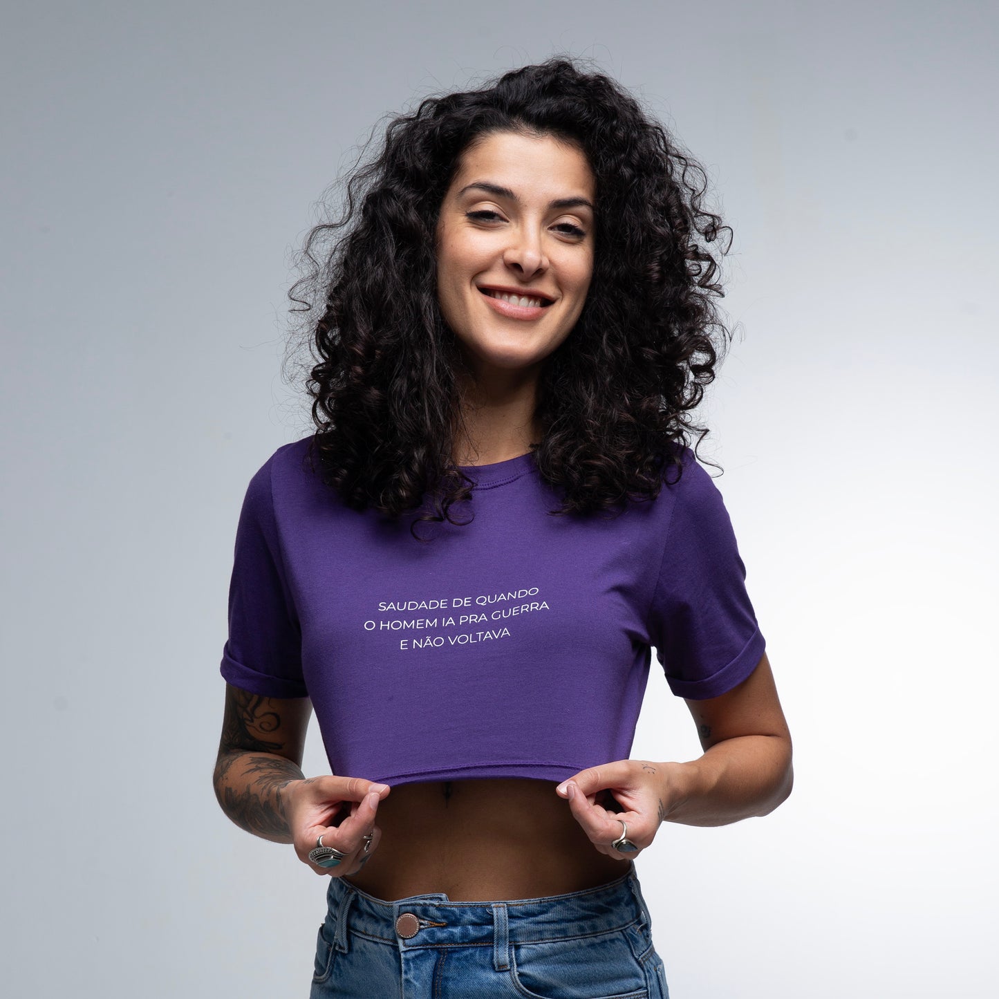 Cropped Slim Saudades Guerra