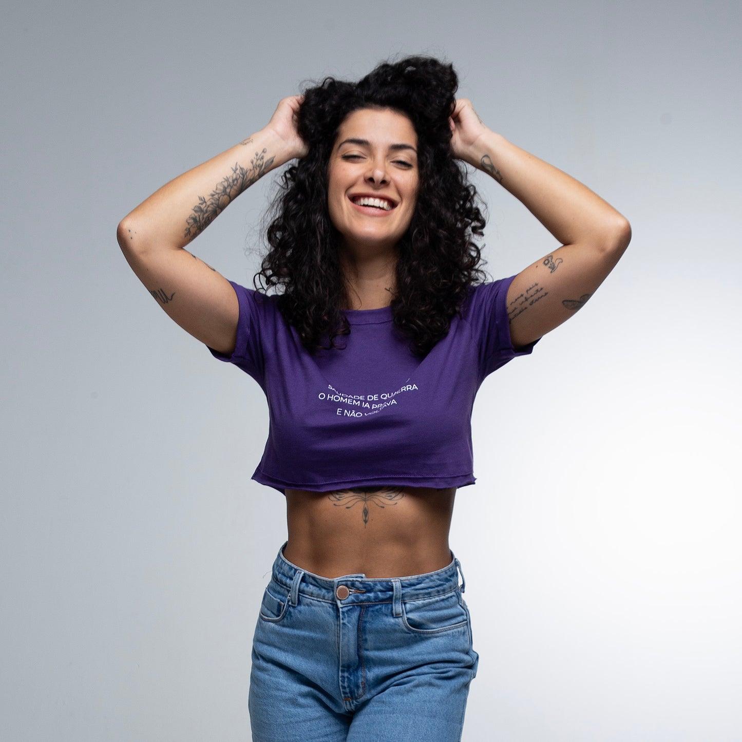 Cropped Slim Saudades Guerra