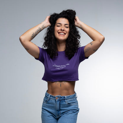 Cropped Slim Saudades Guerra