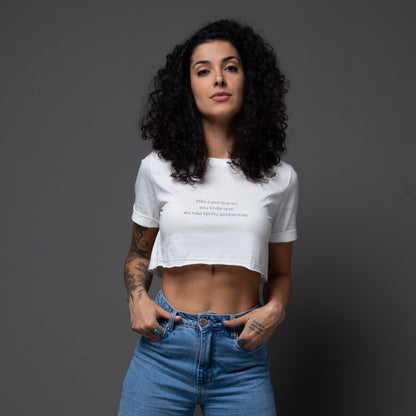 Cropped Slim Linda & Com Problemas