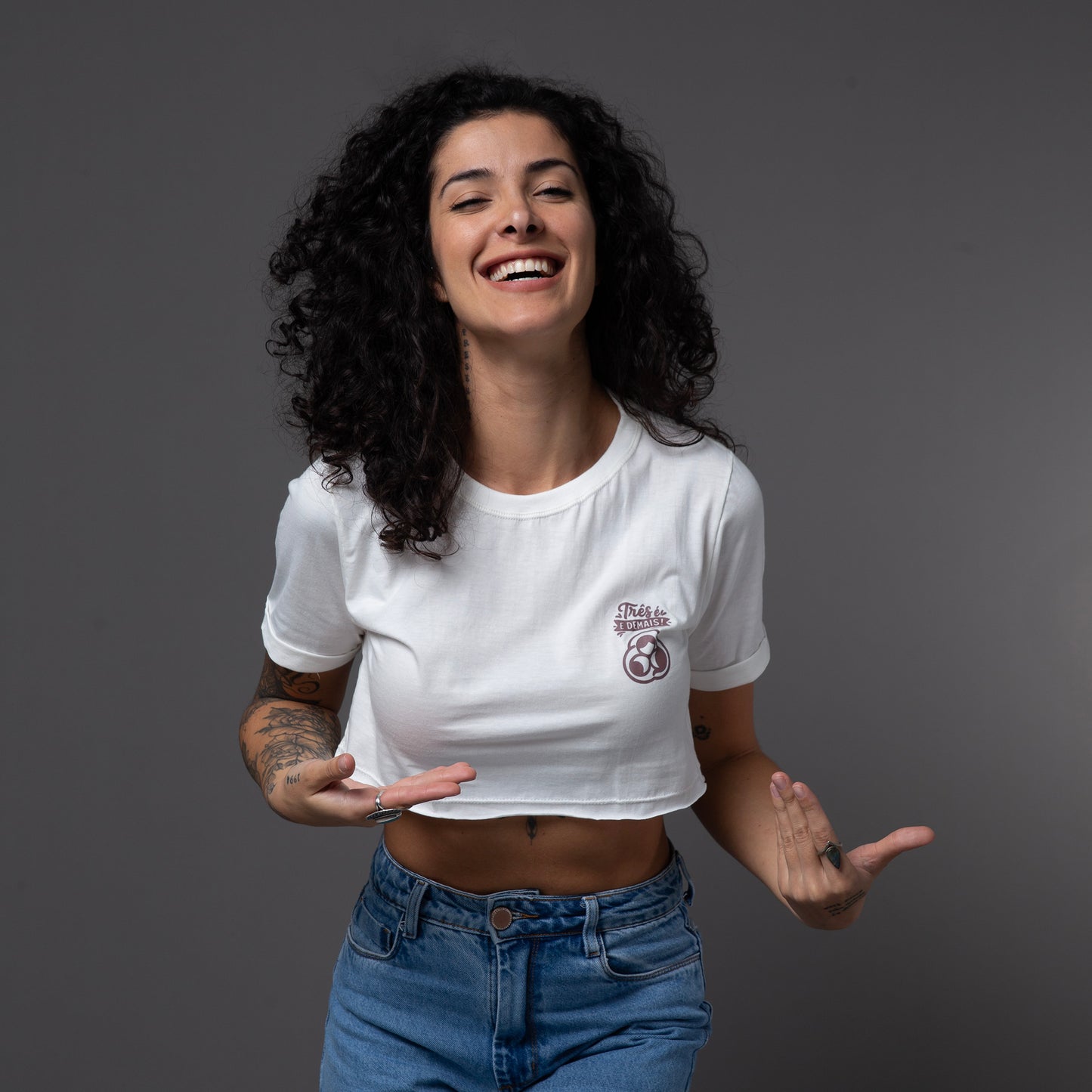 Cropped Slim Três é D+