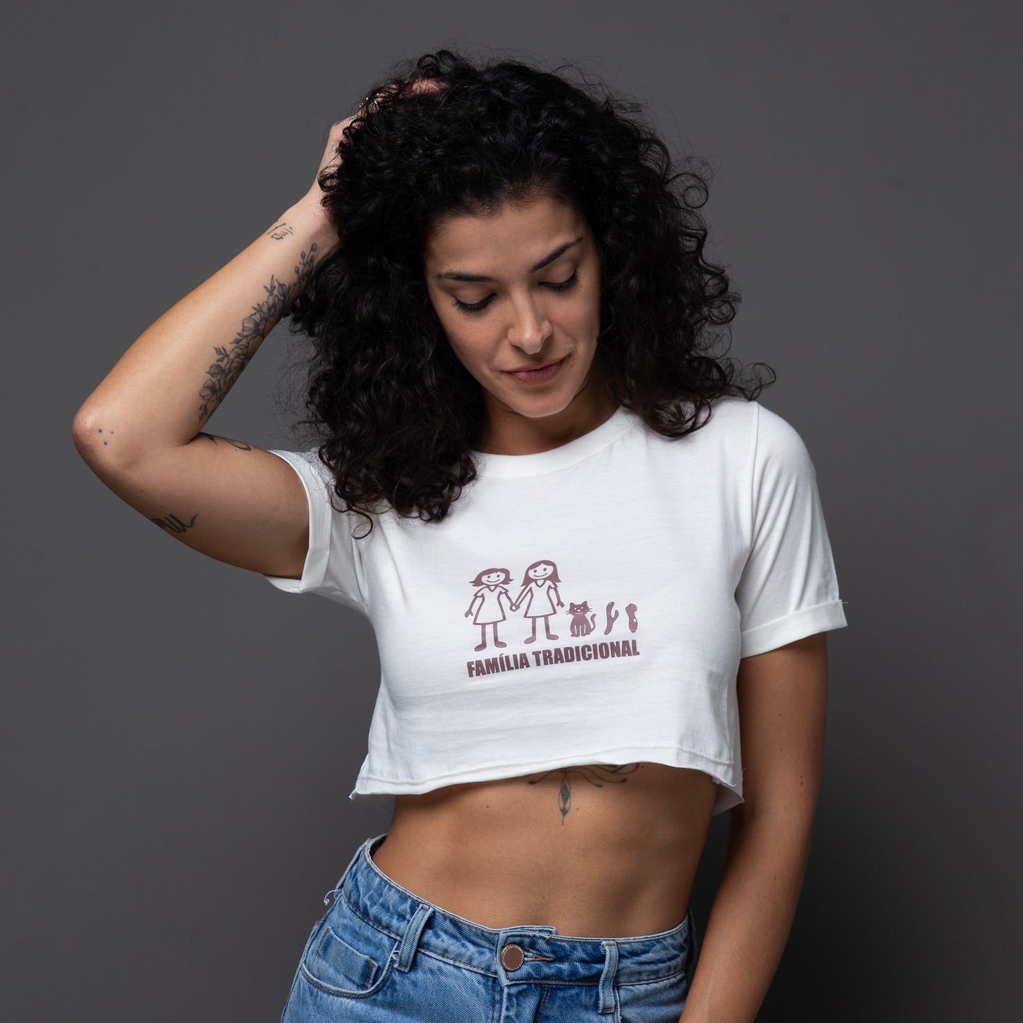 Cropped Slim Família Tradicional