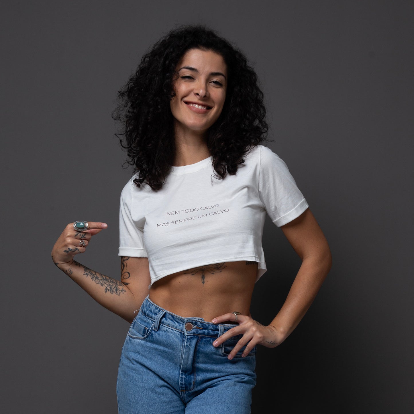 Cropped Slim Nem todo Calvo